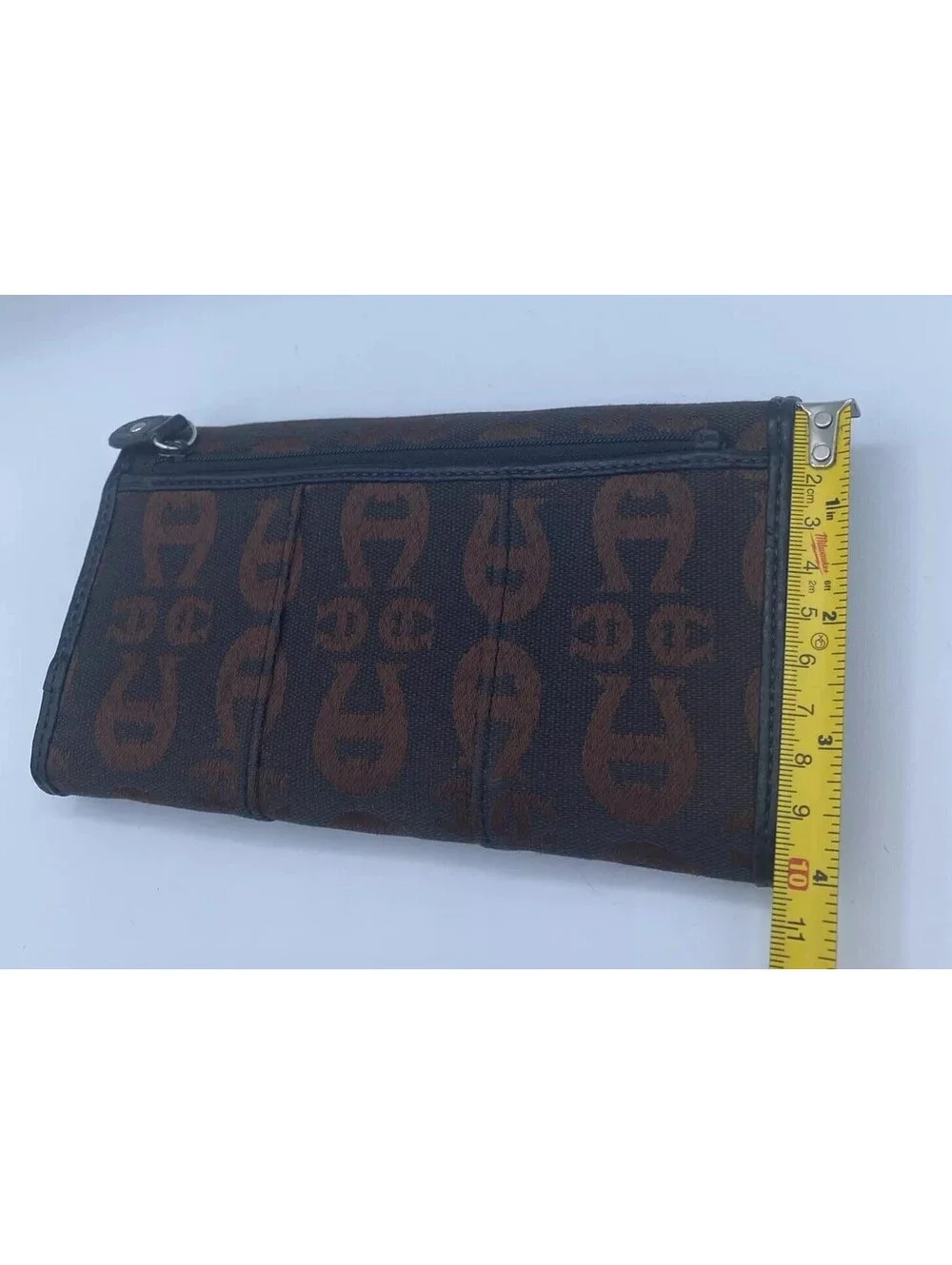 Etienne Aigner Checkbook wallet 7.75 in